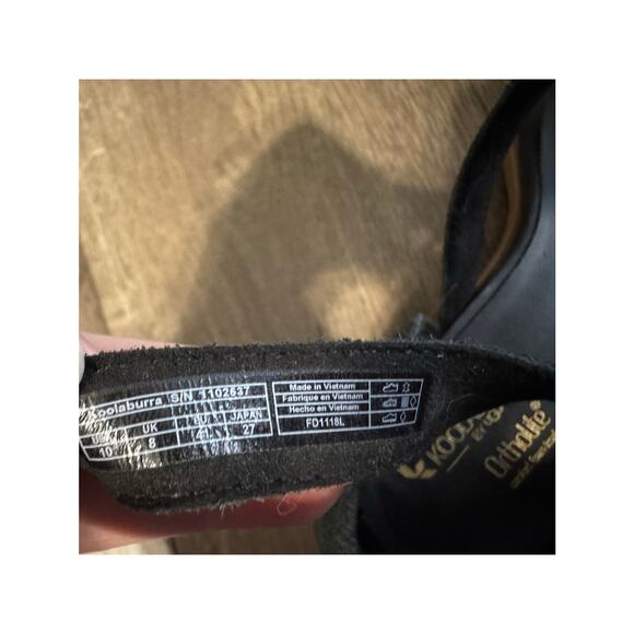 Ugg by Koolaburra Black Eliani Block Heeled Sandals Size 10 - Picture 6 of 7